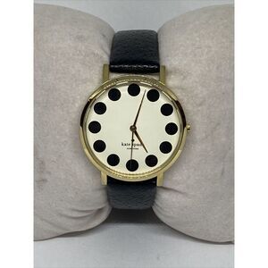 Kate Spade New York 0107 Women's Black Leather Analog Dial Quartz Watch MP552